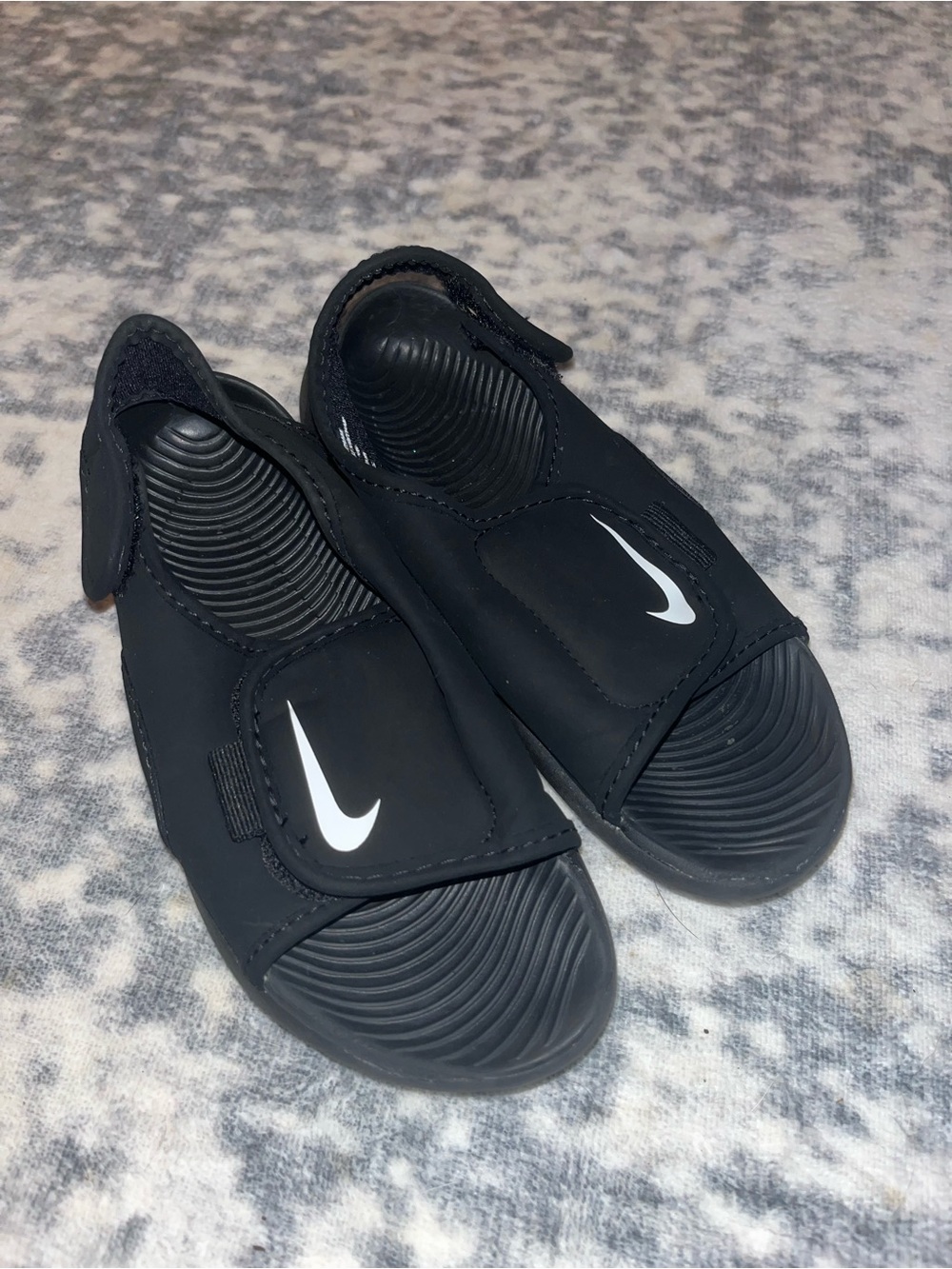 Nike Sunray Adjust Toddler Sandals Black Size 12 EUC